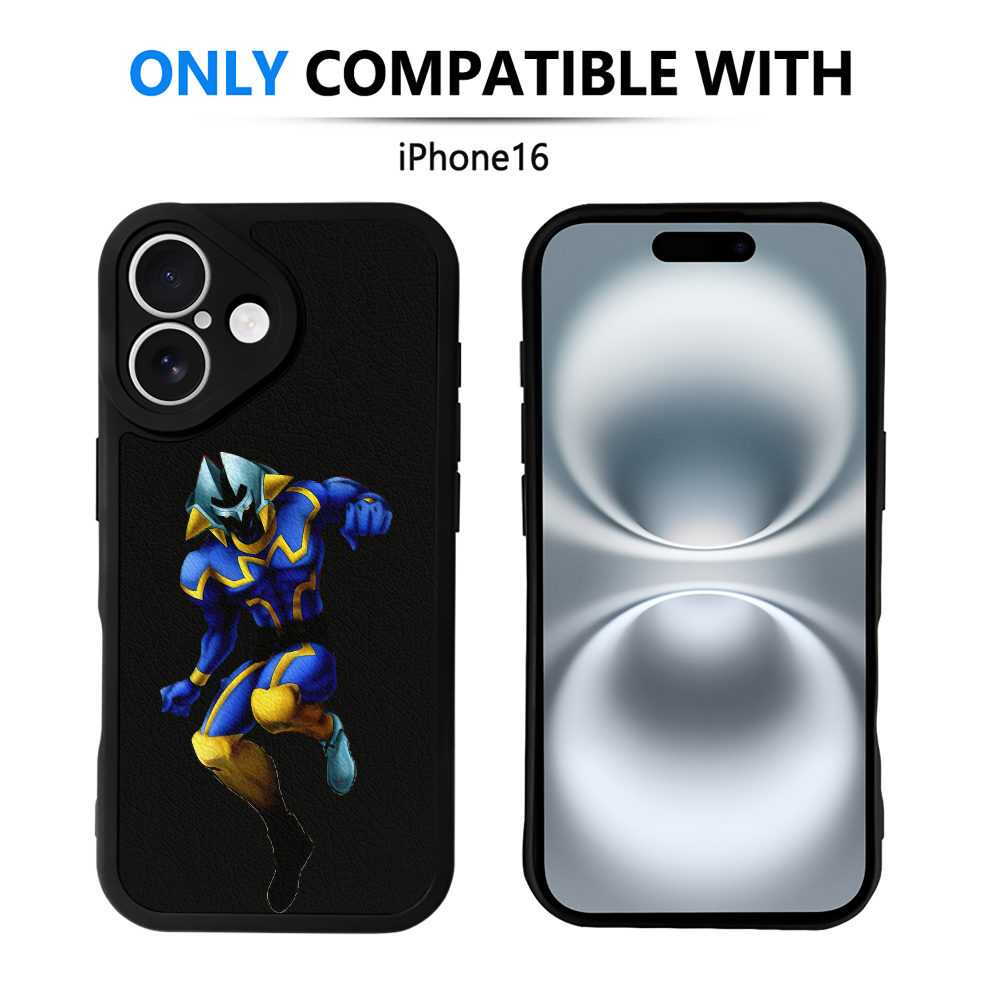 遊☆戯☆王 Yu-Gi-Oh! 【iPhone 16シリーズ対応】シリコンスマホケース（レザー調） 材質：シリコン